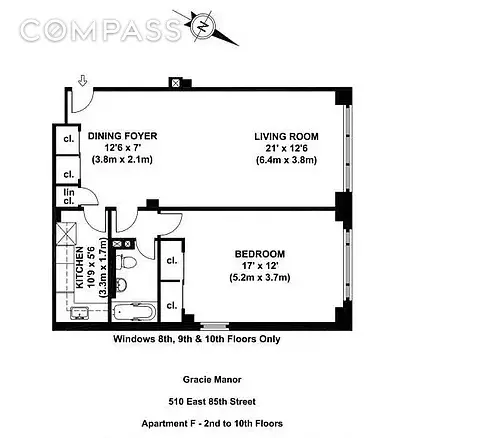 Manhattan, NY 10028,510 E 85th Street #10F