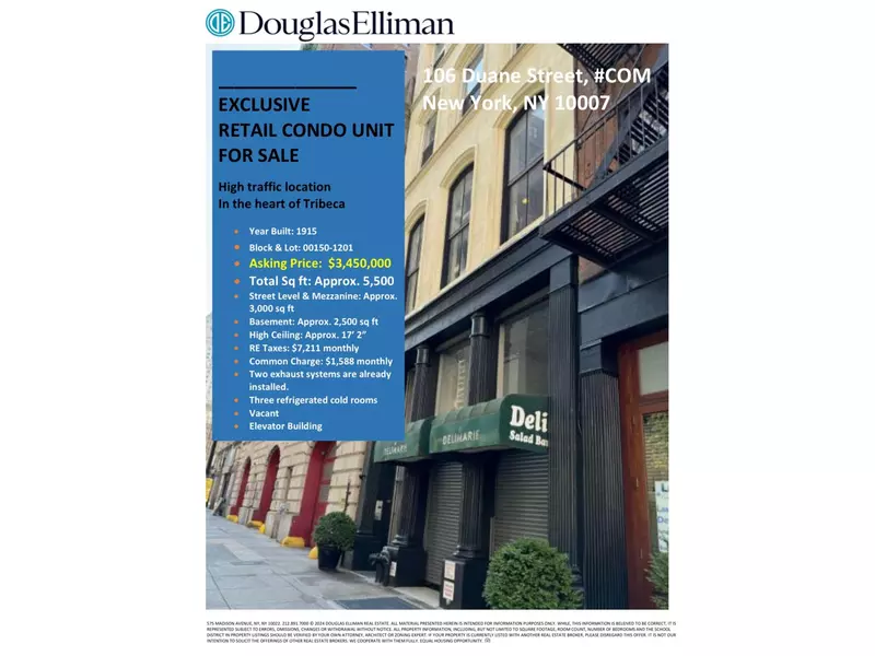 106 DUANE Street #COM, Manhattan, NY 10007