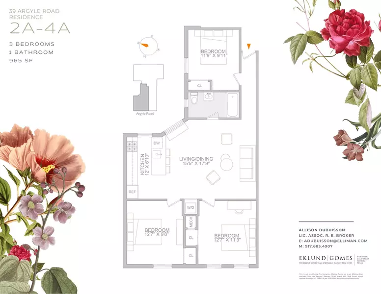 39 ARGYLE Road #3A, Brooklyn, NY 11218