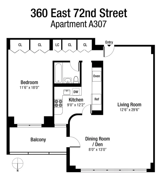 360 E 72ND Street #A307, Manhattan, NY 10021