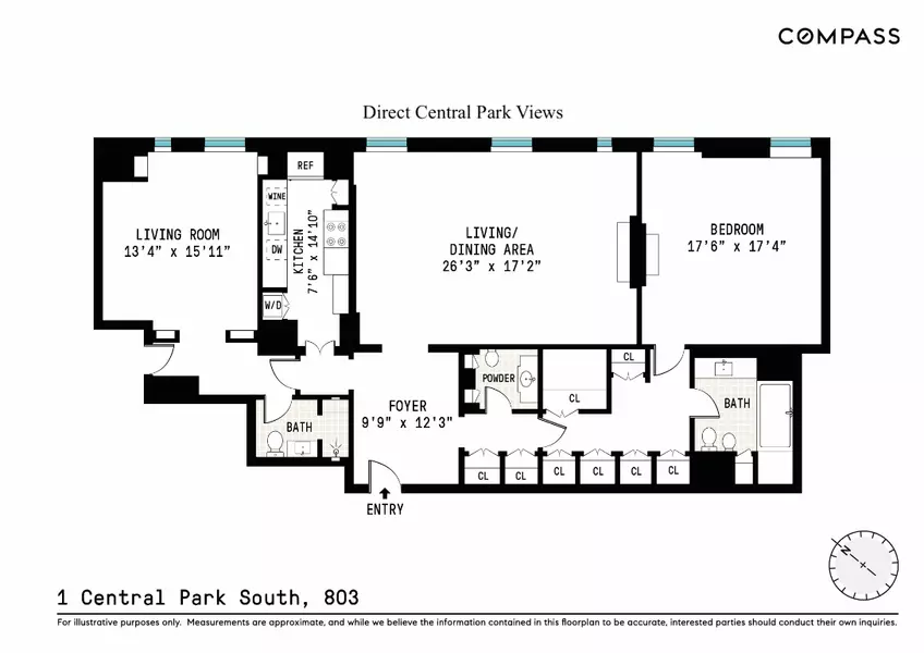 1 Central Park S #803, Manhattan, NY 10019