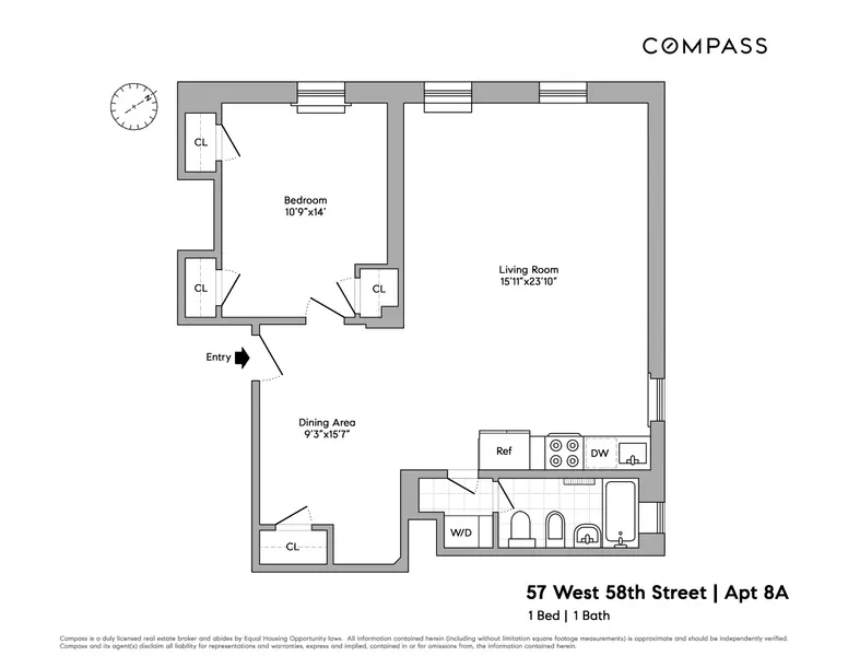 57 W 58th Street #8A, Manhattan, NY 10019