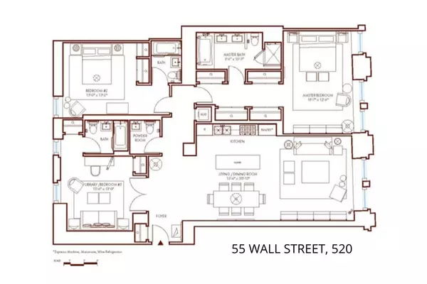 55 WALL Street #520, Manhattan, NY 10005