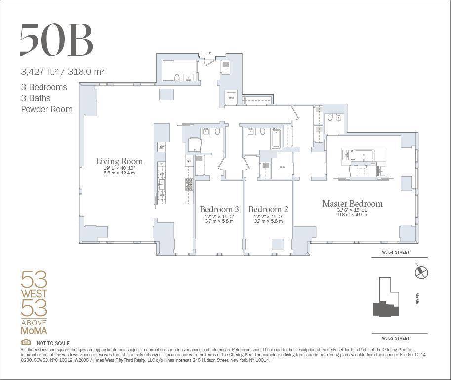 Manhattan, NY 10019,53 W 53rd Street #50-B