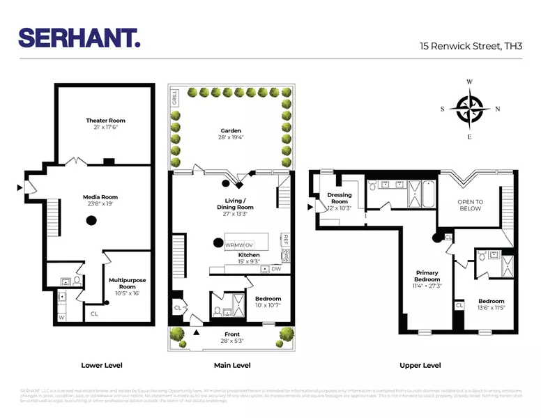 15 RENWICK Street #TH3, Manhattan, NY 10013