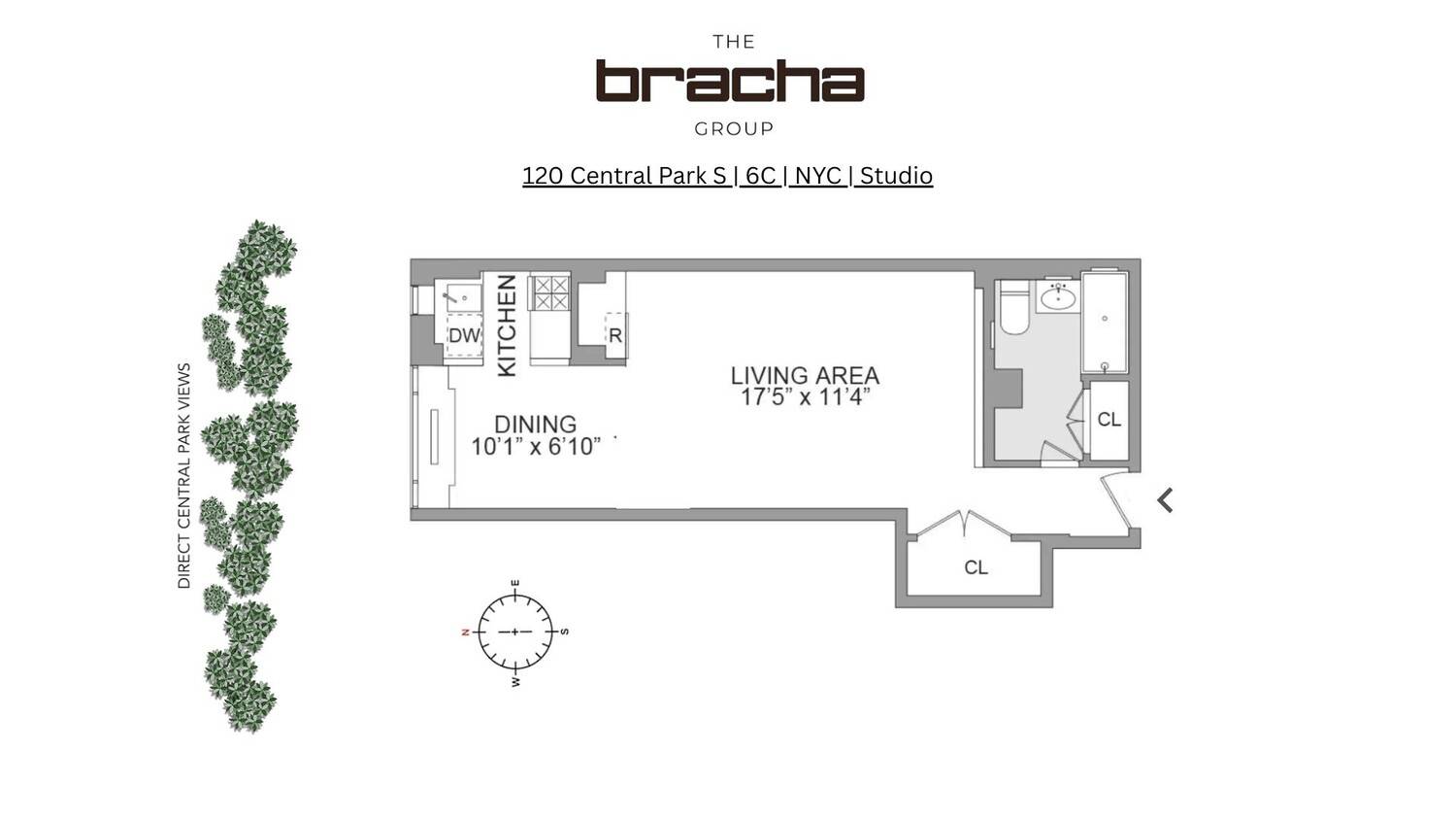 Manhattan, NY 10019,120 CENTRAL Park S #6C