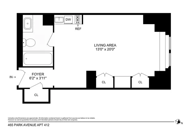Manhattan, NY 10022,465 PARK Avenue #412