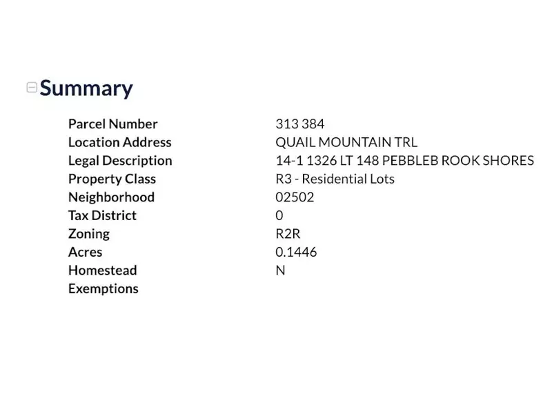 0 Quail Mountain TRL, Gainesville, GA 30506