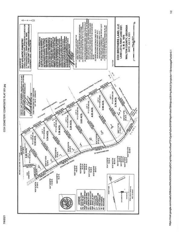 Social Circle, GA 30025,0 Cox Cemetery- Lot 9 RD