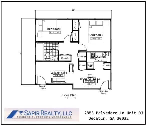 2853 Belvedere Ln #3, Decatur, GA 30032