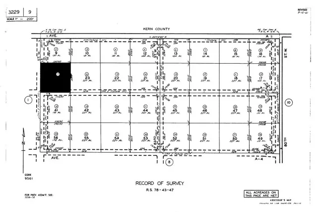 Antelope Acres, CA 93536,0 Vac/Ave A2/Vic 81 Stw