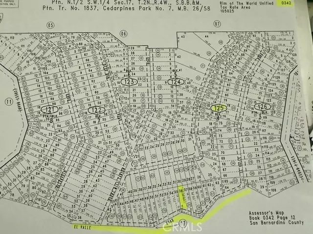 Cedarpines Park, CA 92322,61 Lot - El Valle Road