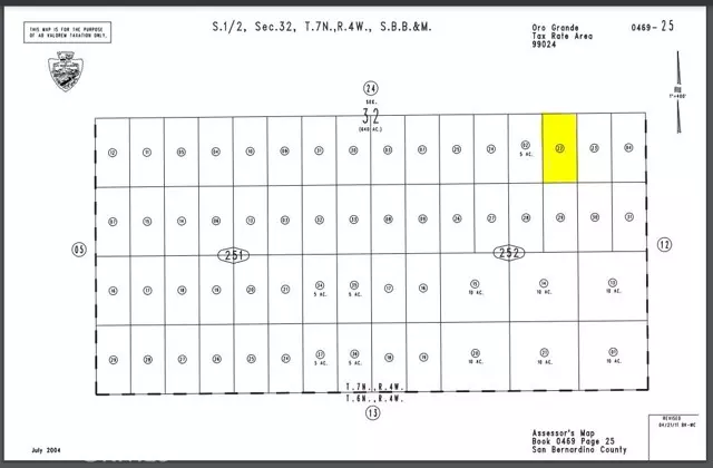 Oro Grande, CA 92368,0 Silver Mountain(south of)Parcel #0469-252-22 Road