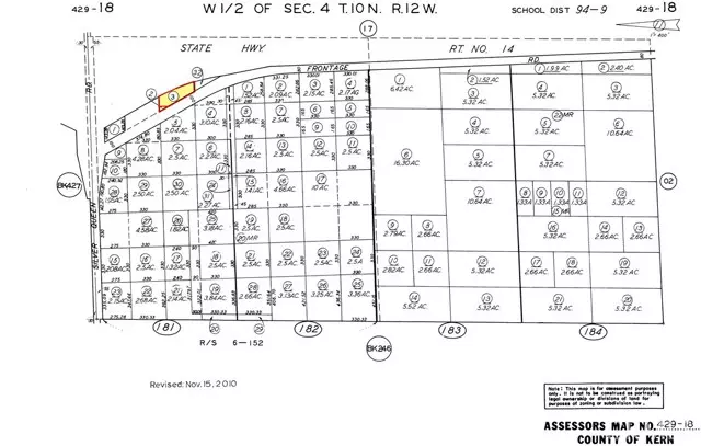 Rosamond, CA 93560,40712 On Hwy. 14 and Silver Queen Road