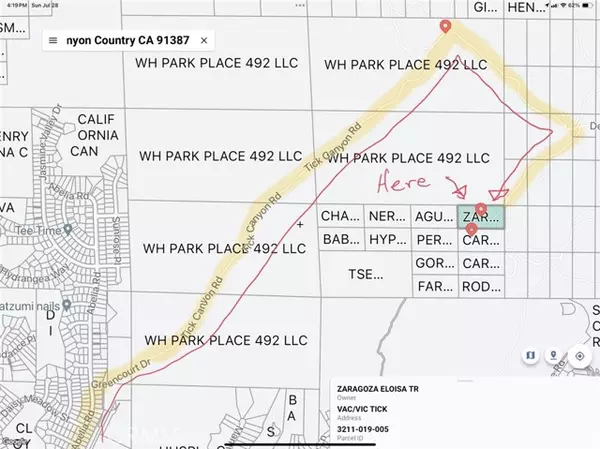 Agua Dulce, CA 91350,0 Vac/Vic Tick Canyon 1 1/2 m s Road