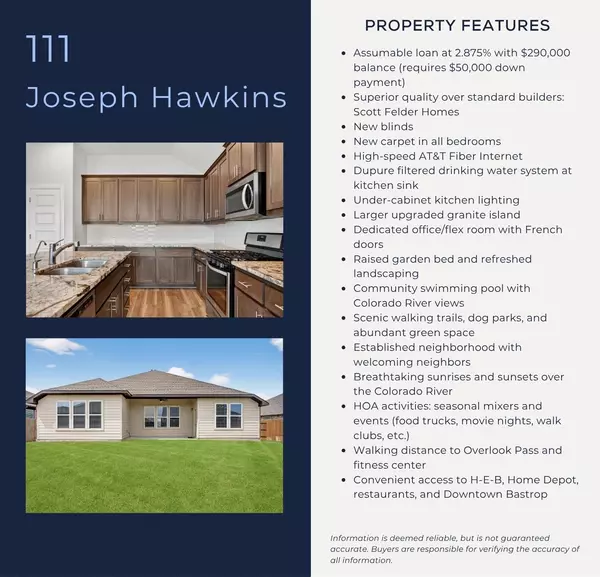 Bastrop, TX 78602,111 Joseph Hawkins LN