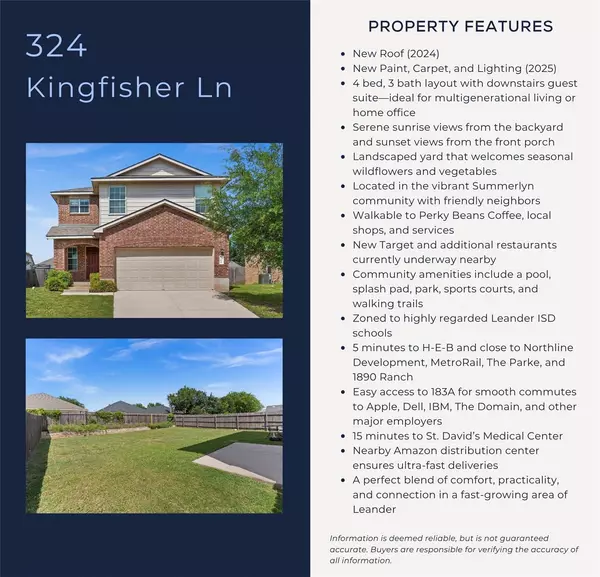 Leander, TX 78641,324 Kingfisher LN