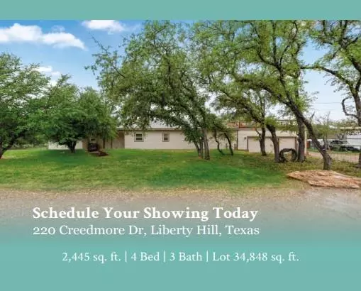 Liberty Hill, TX 78642,220 Creedmore DR