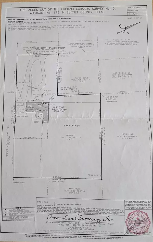 Bertram, TX 78605,365 S Grange ST