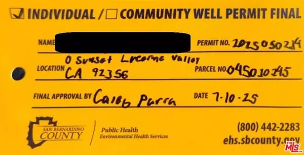 Lucerne Valley, CA 92356,0 Sunset Avenue