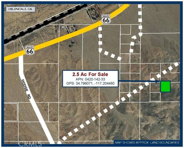 0 2.5 Ac Near Hodge Rd, Barstow, CA 92311