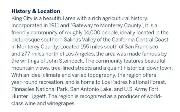 King City, CA 93930,800 S 1st Street