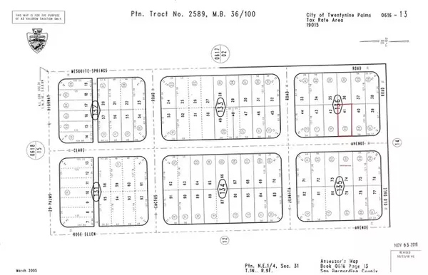 Twentynine Palms, CA 92277,0 Clare Avenue