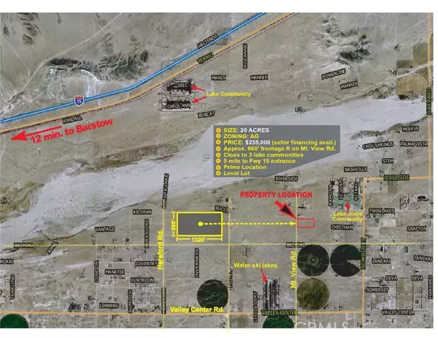 Newberry Springs, CA 92365,0 Twin Lakes Dr. & Mountain View Rd.