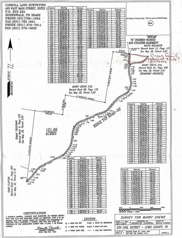 0 Ridgetop Road, Hampshire, TN 38461