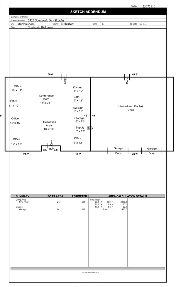 Murfreesboro, TN 37128,2325 Southpark Dr