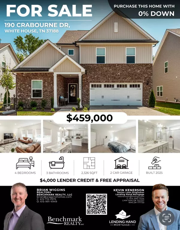 190 Crabourne Dr, White House, TN 37188