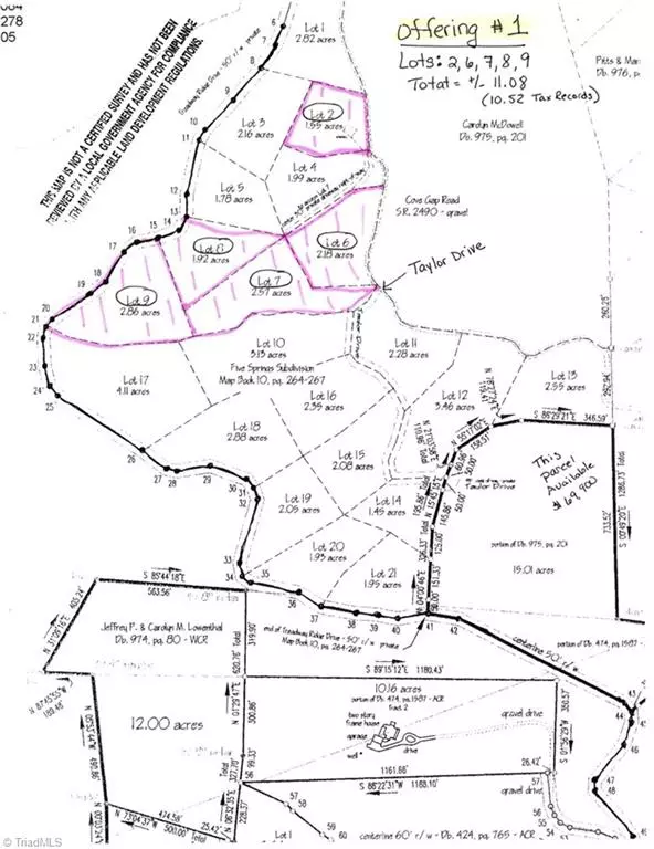 Moravian Falls, NC 28654,0 Cove Gap RD #Offering #1
