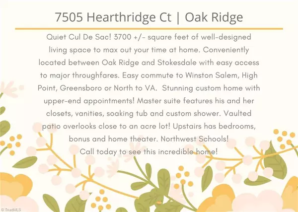 Oak Ridge, NC 27310,7505 Hearthridge CT