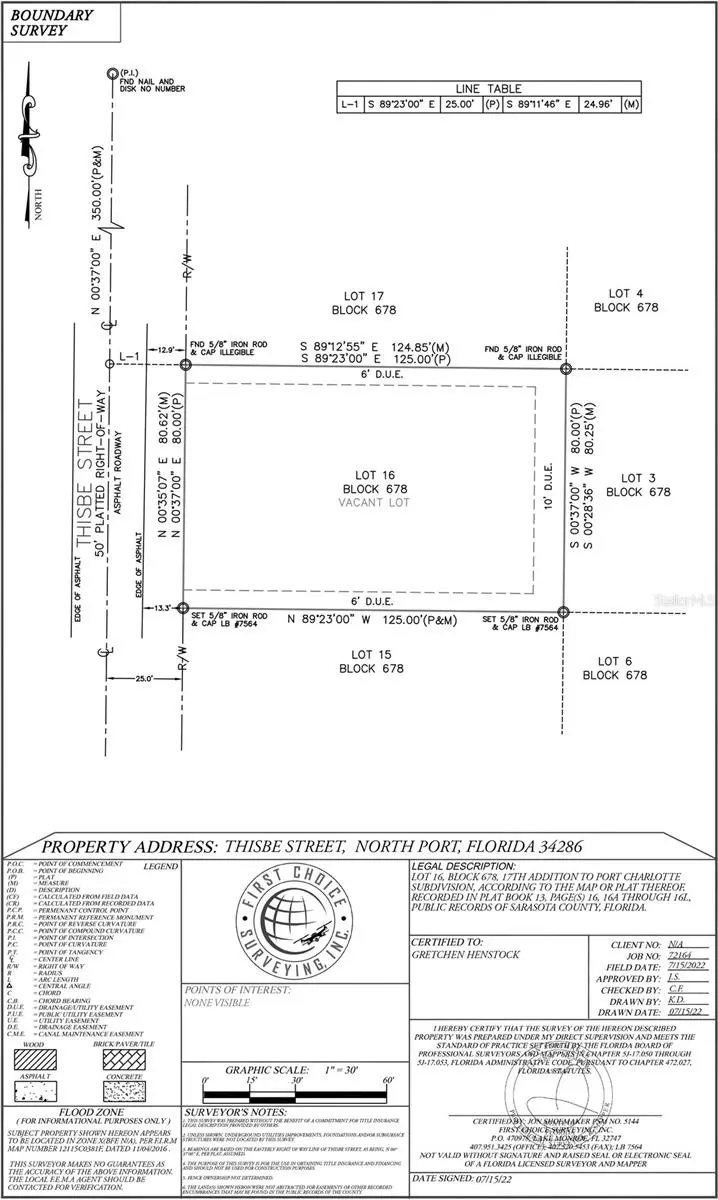 North Port, FL 34286,Lot 16 THISBE ST