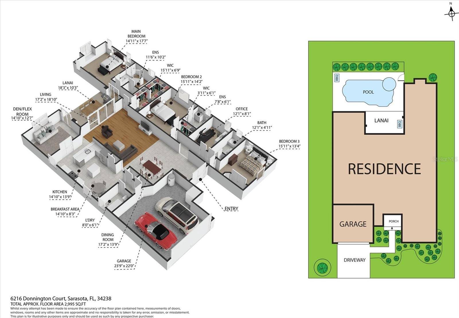 Sarasota, FL 34238,6216 DONNINGTON CT