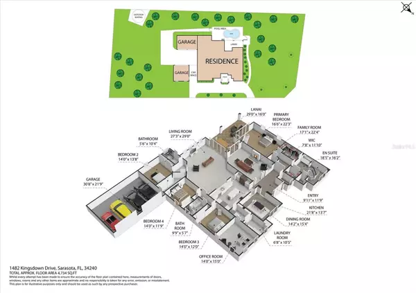 Sarasota, FL 34240,1482 KINGSDOWN DR