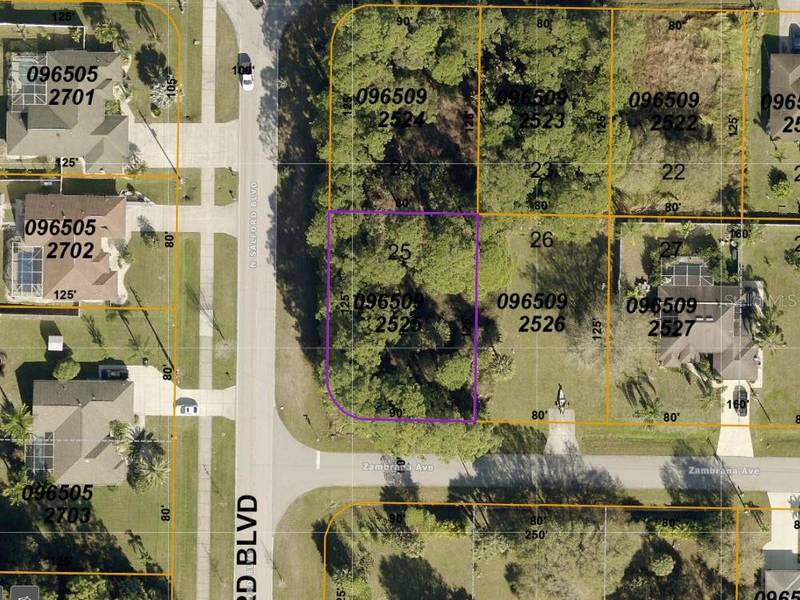 Lot 25 Blk 925 ZAMBRANA AVE, North Port, FL 34286