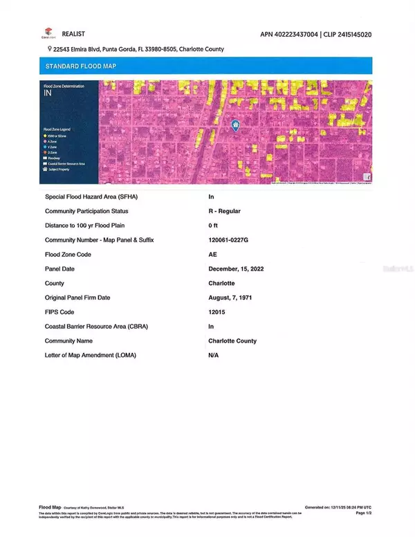 Port Charlotte, FL 33980,22543 ELMIRA BLVD
