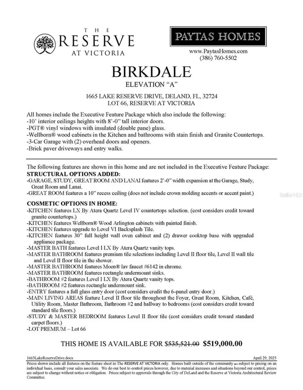 Deland, FL 32724,1665 LAKE RESERVE DR
