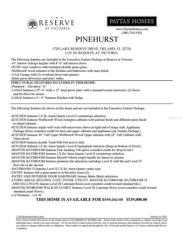 Deland, FL 32724,1720 LAKE RESERVE DR