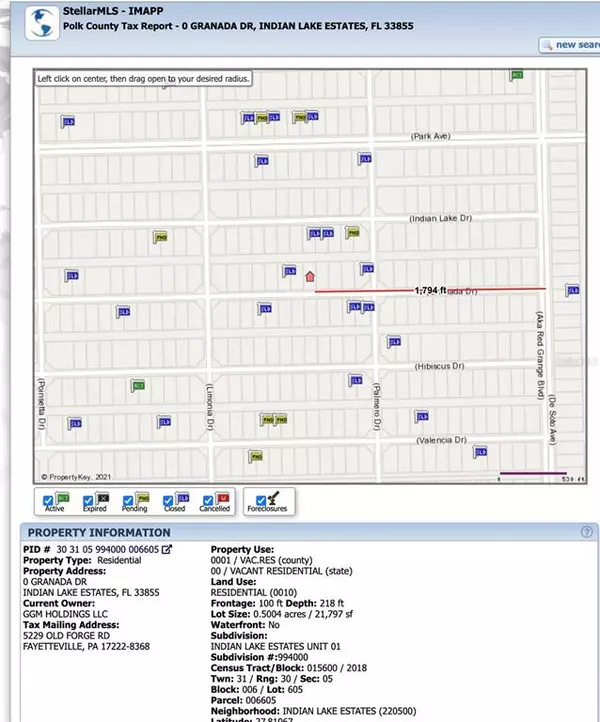 Indian Lake Estates, FL 33855,110 GRANADA DR