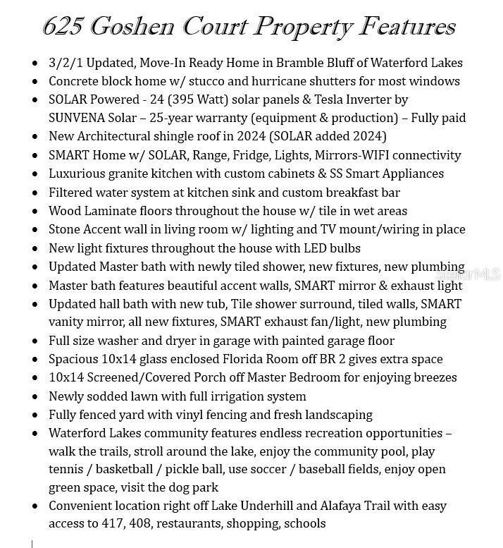 Orlando, FL 32828,625 GOSHEN CT