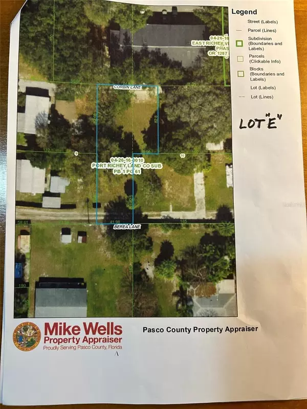 New Port Richey, FL 34653,CORBIN LN