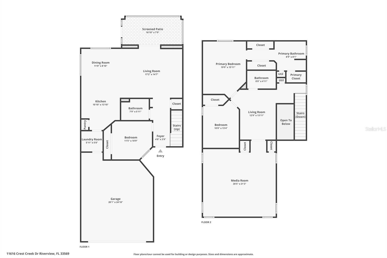 Riverview, FL 33569,11616 CREST CREEK DR