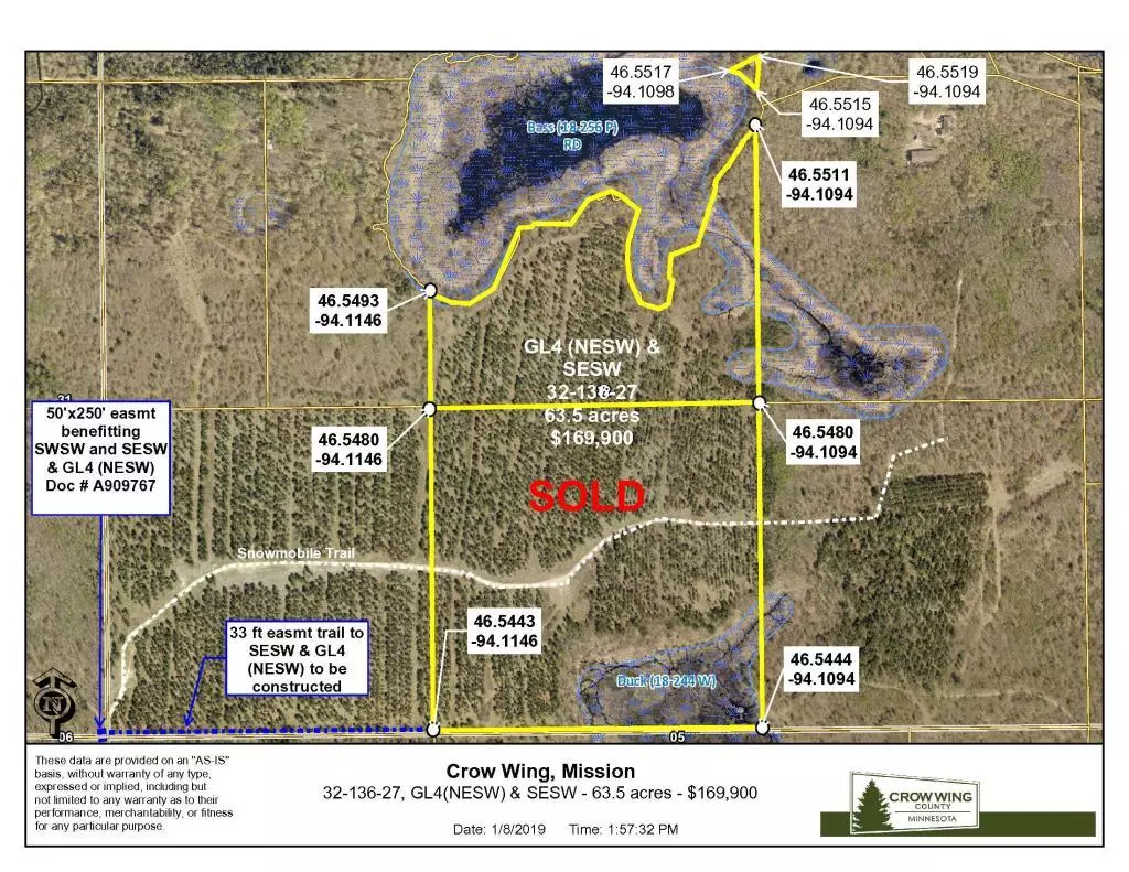 Mission Twp, MN 56465,TBD Access from Old Mill Road