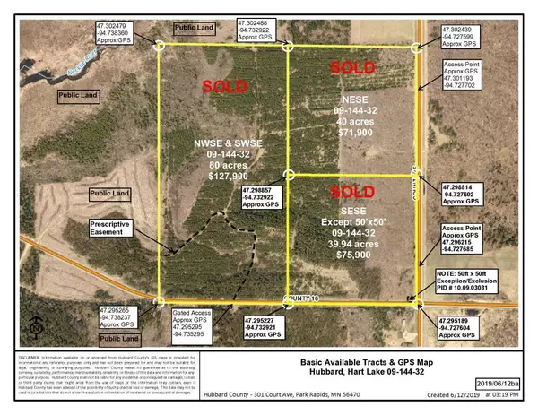 NWSE & SWSE TBD Co Rd 16, Hart Lake Twp, MN 56461