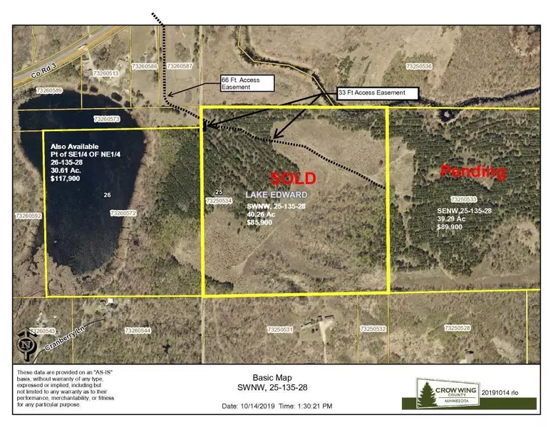 SWNW, TBD County Road 3, Lake Edward Twp, MN 56468