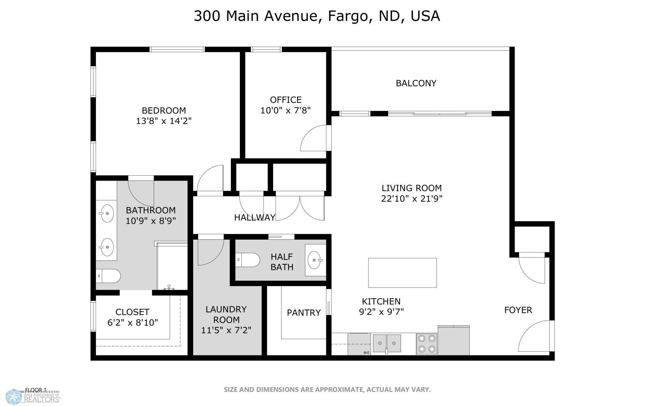 Fargo, ND 58103,300 Main AVE #601