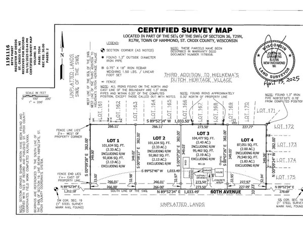 Lot 1 60th Avenue, Hammond Twp, WI 54002