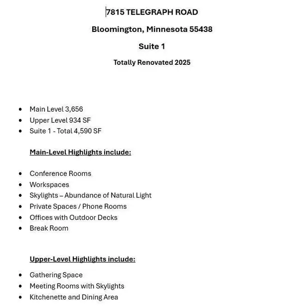 Bloomington, MN 55438,7815 Telegraph RD